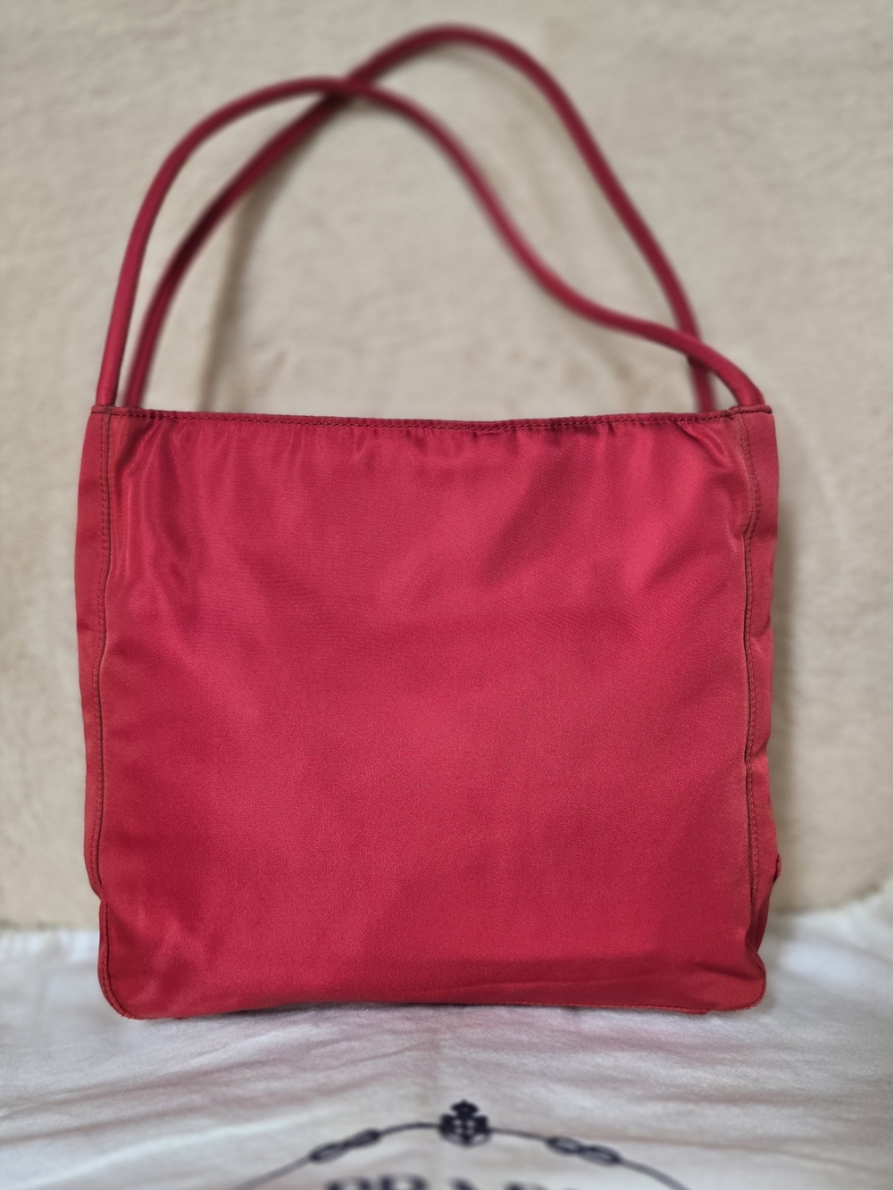 Prada Tessuto Nylon City Tote Bag Fuoco (Red)